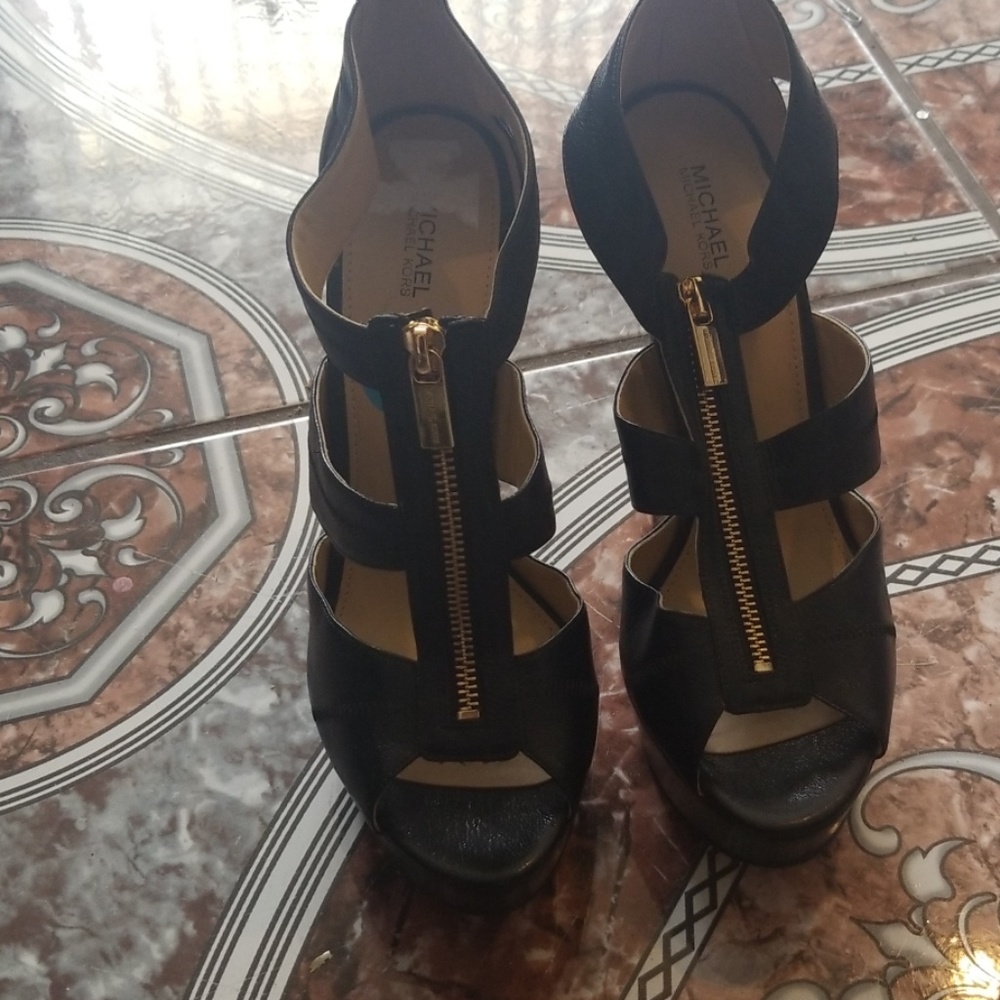 Michael Kors Berkley Leather Platforms